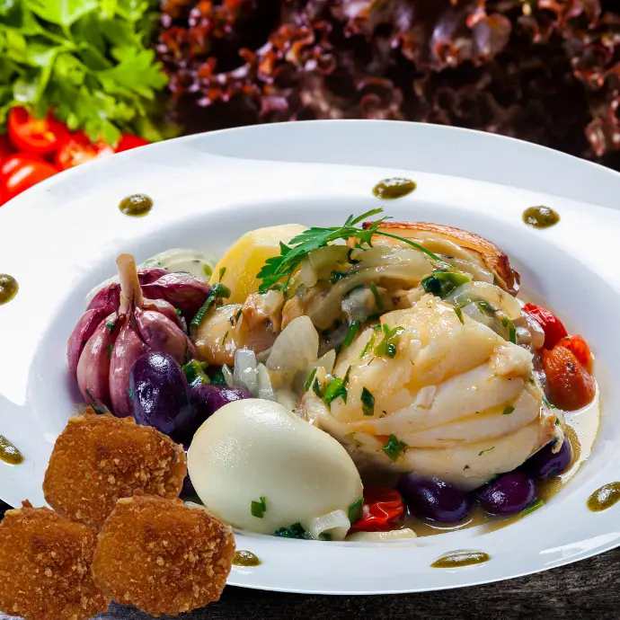 Croqueta Bacalao con huevo duro 5 ud